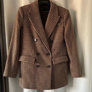 Banana Republic Brown on Brown Houndstooth Blazer